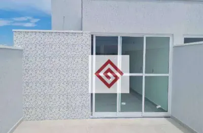 Cobertura com 2 dormitórios à venda, 86 m² por r$ 470.000,00 - utinga - santo andré/sp