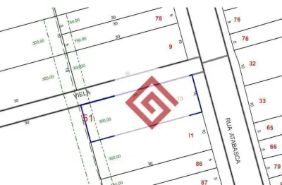 Terreno à venda, 300 m² por r$ 880.000,00 - jardim santo alberto - santo andré/sp