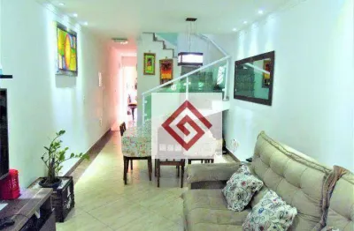 Sobrado com 3 dormitórios à venda, 125 m² por R$ 585.000,00 - Vila Camilópolis - Santo André/SP