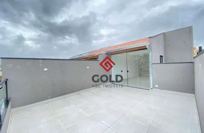 Cobertura com 2 dormitórios à venda, 100 m² por r$ 480.000,00 - parque novo oratório - santo andré/sp