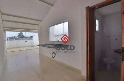 Cobertura com 2 dormitórios para alugar, 110 m² por r$ 2.770,04/mês - santa teresinha - santo andré/sp