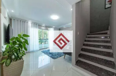 Cobertura à venda, 168 m² por r$ 890.000,00 - parque das nações - santo andré/sp