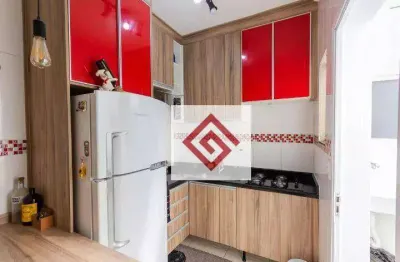 Apartamento com 2 dormitórios para alugar, 56 m² por r$ 2.595,42/mês - jardim santo alberto - santo andré/sp