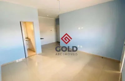 Kitnet com 1 dormitório para alugar, 35 m² por r$ 1.295,00/mês - parque novo oratório - santo andré/sp