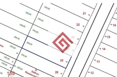 Terreno à venda, 240 m² por r$ 532.000,00 - vila camilópolis - santo andré/sp