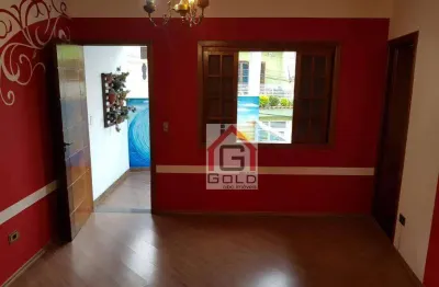 Sobrado com 3 dormitórios para alugar, 150 m² por R$ 1.820,00/mês - Jardim Alzira Franco - Santo André/SP