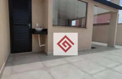 Cobertura com 2 dormitórios à venda, 105 m² por r$ 450.000,00 - parque das nações - santo andré/sp
