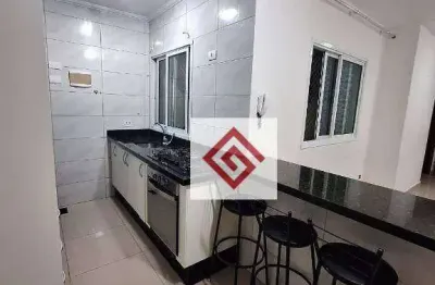 Cobertura com 2 dormitórios para alugar, 100 m² por r$ 2.559,19/mês - jardim santo alberto - santo andré/sp