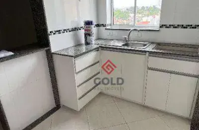 Apartamento com 2 dormitórios para alugar, 70 m² por R$ 2.416,59/mês - Vila Pires - Santo André/SP