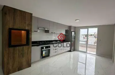 Cobertura com 2 dormitórios à venda, 120 m² por r$ 750.000,00 - vila linda - santo andré/sp
