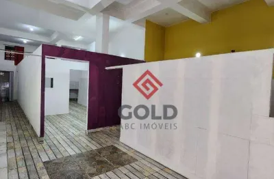 Salão para alugar, 185 m² por r$ 3.981,40/mês - utinga - santo andré/sp