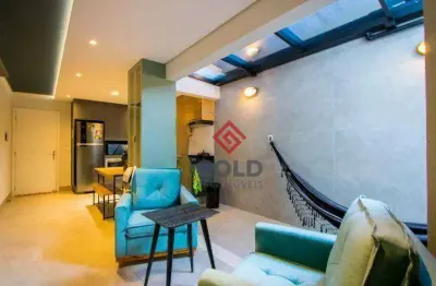 Apartamento com 1 dormitório à venda, 63 m² por r$ 515.000,00 - jardim bela vista - santo andré/sp