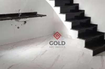 Cobertura com 2 dormitórios à venda, 64 m² por r$ 490.000,00 - jardim utinga - santo andré/sp