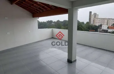 Cobertura com 2 dormitórios à venda, 103 m² por r$ 490.000,00 - jardim progresso - santo andré/sp