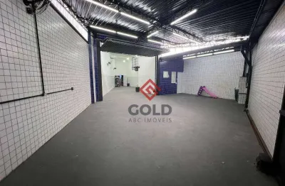 Galpão para alugar, 163 m² por r$ 4.979,00/mês - vila camilópolis - santo andré/sp
