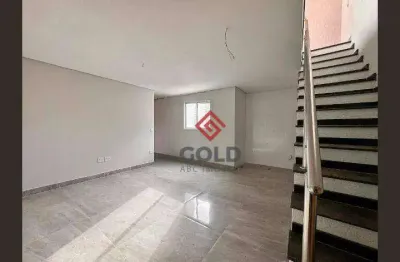 Cobertura com 2 dormitórios à venda, 108 m² por r$ 740.000,00 - vila valparaíso - santo andré/sp