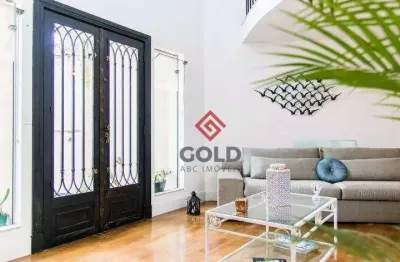 Sobrado com 3 dormitórios à venda, 144 m² por r$ 945.000,00 - vila scarpelli - santo andré/sp