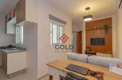 Cobertura com 2 dormitórios à venda, 79 m² por r$ 580.000,00 - vila scarpelli - santo andré/sp