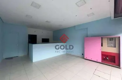 Salão para alugar, 66 m² por r$ 4.881,00/mês - parque joão ramalho - santo andré/sp