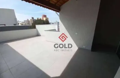 Cobertura com 2 dormitórios à venda, 106 m² por r$ 560.000,00 - vila valparaíso - santo andré/sp