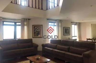 Apartamento duplex com 5 dormitórios para alugar, 300 m² por r$ 10.649,17/mês - vila bastos - santo andré/sp
