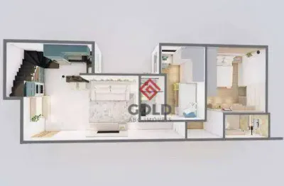 Cobertura à venda, 117 m² por r$ 827.000,00 - campestre - santo andré/sp