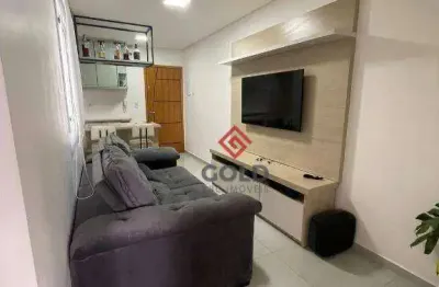 Cobertura com 2 dormitórios à venda, 90 m² por r$ 409.000,00 - vila vitória - santo andré/sp