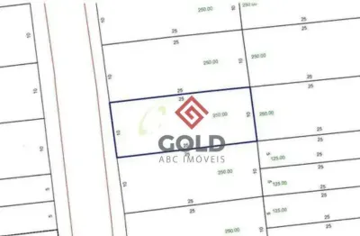 Terreno à venda, 250 m² por r$ 424.000 - parque joão ramalho - santo andré/sp