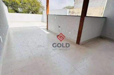 Cobertura com 2 dormitórios à venda, 100 m² por r$ 425.000,00 - vila humaitá - santo andré/sp