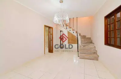 Sobrado com 3 dormitórios para alugar, 125 m² por R$ 3.537,00/mês - Parque Novo Oratório - Santo André/SP
