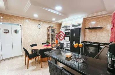 Sobrado com 3 dormitórios à venda, 222 m² por r$ 750.000,00 - parque novo oratório - santo andré/sp