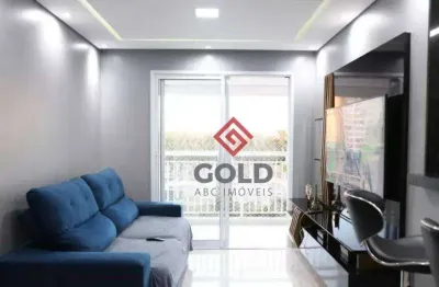 Apartamento com 2 dormitórios à venda, 64 m² por r$ 690.000,00 - campestre - santo andré/sp