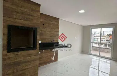 Cobertura com 2 dormitórios para alugar, 100 m² por r$ 3.320,00/mês - vila linda - santo andré/sp