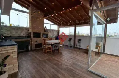 Cobertura com 2 dormitórios à venda, 114 m² por r$ 660.000,00 - jardim paraíso - santo andré/sp