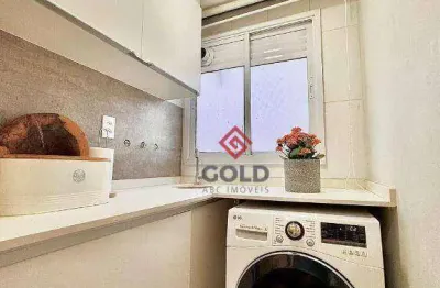 Apartamento com 2 dormitórios para alugar, 83 m² por r$ 6.206,99/mês - jardim - santo andré/sp