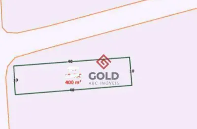 Terreno à venda, 400 m² por r$ 800.000 - parque das nações - santo andré/sp