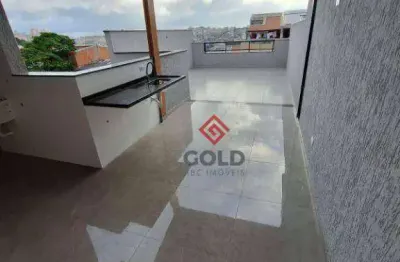Cobertura com 2 dormitórios à venda, 100 m² por r$ 510.000,00 - parque novo oratório - santo andré/sp