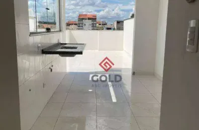 Cobertura com 2 dormitórios à venda, 100 m² por r$ 440.000,00 - jardim santo alberto - santo andré/sp