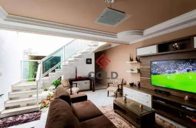 Sobrado com 3 dormitórios à venda, 118 m² por r$ 750.000 - utinga - santo andré/sp