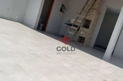 Cobertura com 2 dormitórios à venda, 140 m² por r$ 520.000,00 - jardim utinga - santo andré/sp