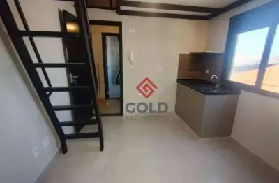Kitnet com 1 dormitório para alugar, 21 m² por r$ 2.050,00/mês - bangu - santo andré/sp