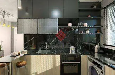 Apartamento com 2 dormitórios à venda, 38 m² por r$ 243.000,00 - parque das nações - santo andré/sp