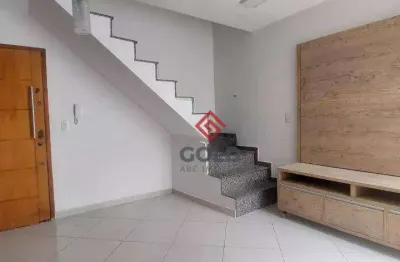 Cobertura com 2 dormitórios à venda, 92 m² por r$ 415.000 - vila alto de santo andré - santo andré/sp
