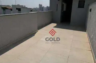 Cobertura com 2 dormitórios à venda, 91 m² - santa maria - santo andré/sp