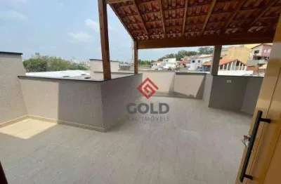 Cobertura com 2 dormitórios à venda, 94 m² - parque das nações - santo andré/sp