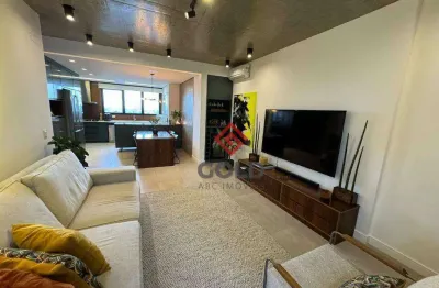 Apartamento com 2 dormitórios à venda, 90 m² - jardim - santo andré/sp
