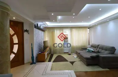 Sobrado com 3 dormitórios para alugar, 204 m² por r$ 7.750,00/mês - jardim - santo andré/sp