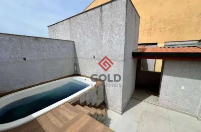 Cobertura com 3 dormitórios à venda, 140 m² por r$ 860.000,00 - campestre - santo andré/sp