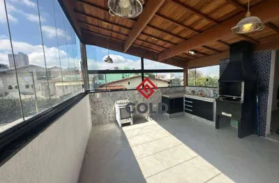 Cobertura para alugar, 96 m² por r$ 3.482,00/mês - bangu - santo andré/sp