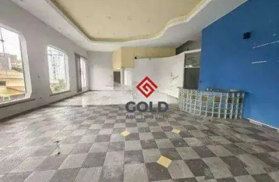 Salão para alugar, 200 m² por r$ 16.000,00/mês - vila gilda - santo andré/sp
